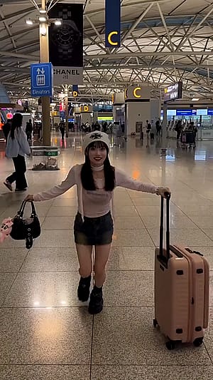 Cute at the Airport'