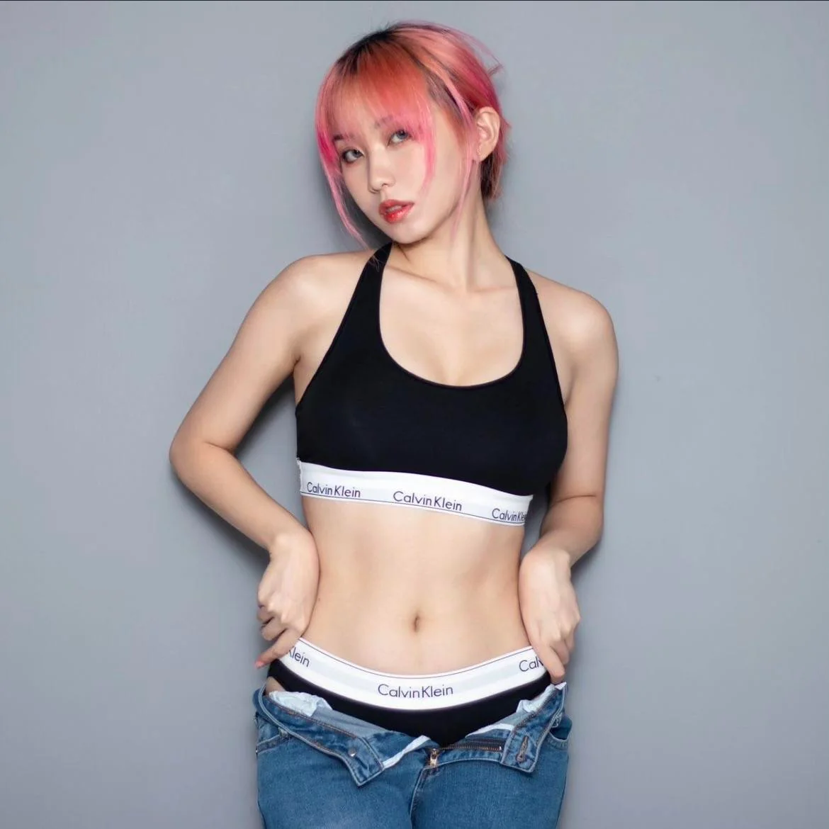 Pink hair asian picture 2 of 3