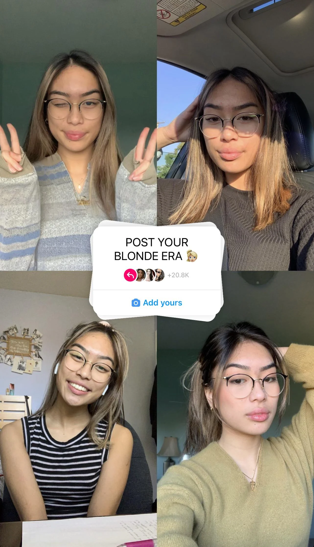 Which one of her blonde selfies is your favorite? picture 1 of 1