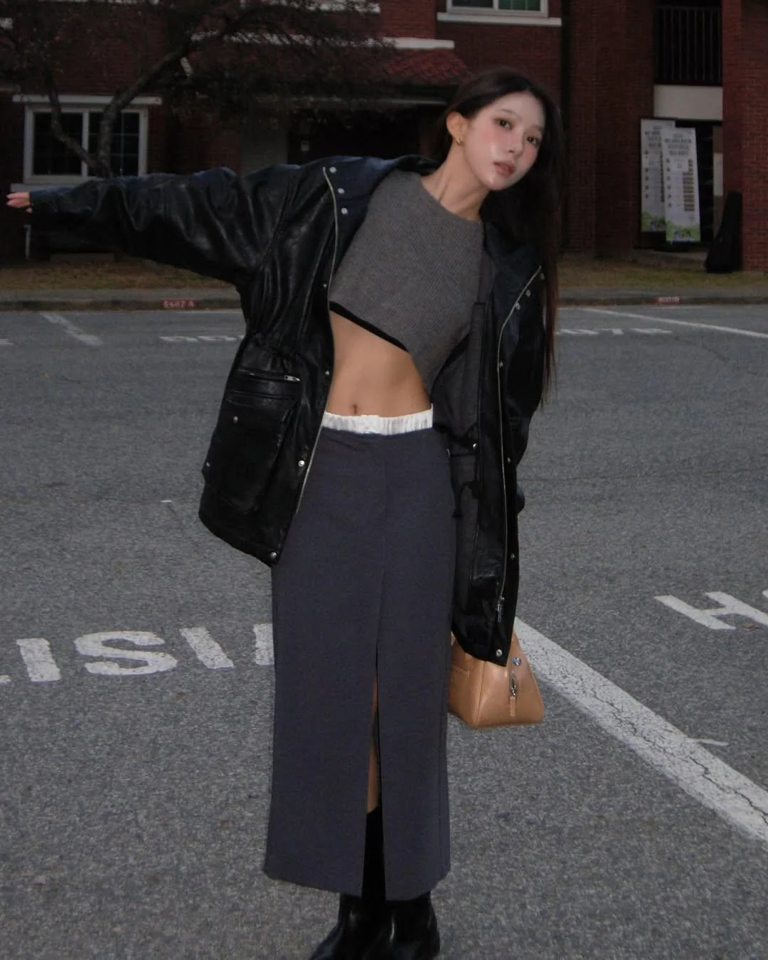 Crop top and long skirt picture 1 of 1