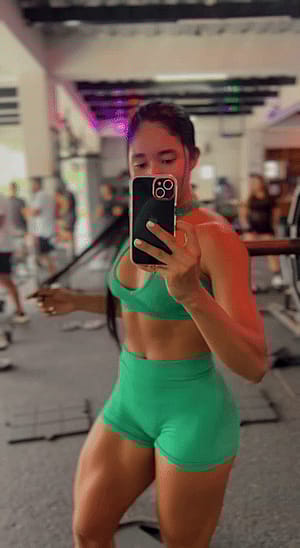 My fit after going tot the gym everyday'