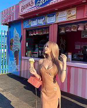 Asian blonde'