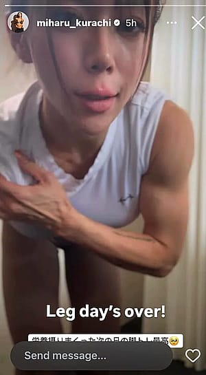 Miharu flexing and posing 😳🍑🔥'