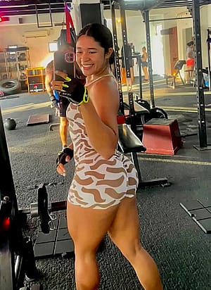 Happy day in the gym'