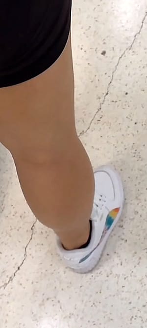 Filipina strong Calf muscle'
