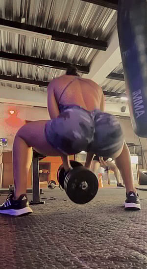 Happy training in the gym'